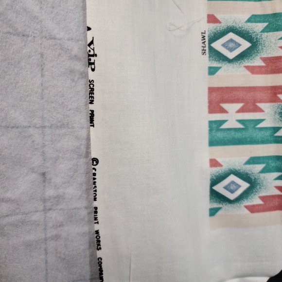"Little Deer" Indian Doll Southwestern Cut&Sew Craft Fabric Panel TURQUOISE VTG! - Picture 10 of 12